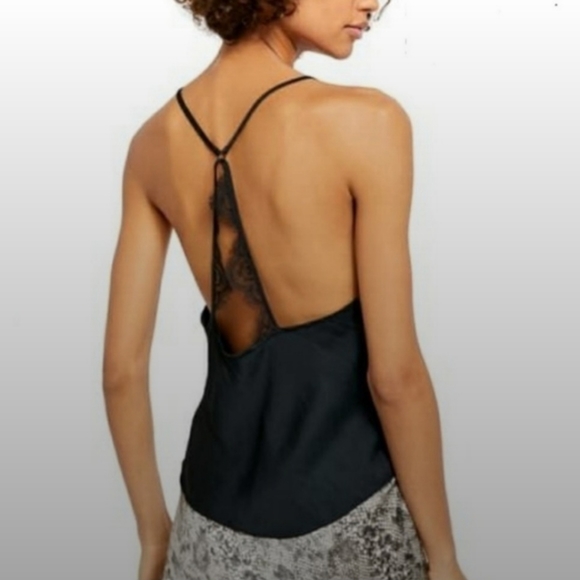 Free People Starlight Cami Tank Black XS MSRP $58 FPS031 - Picture 6 of 13